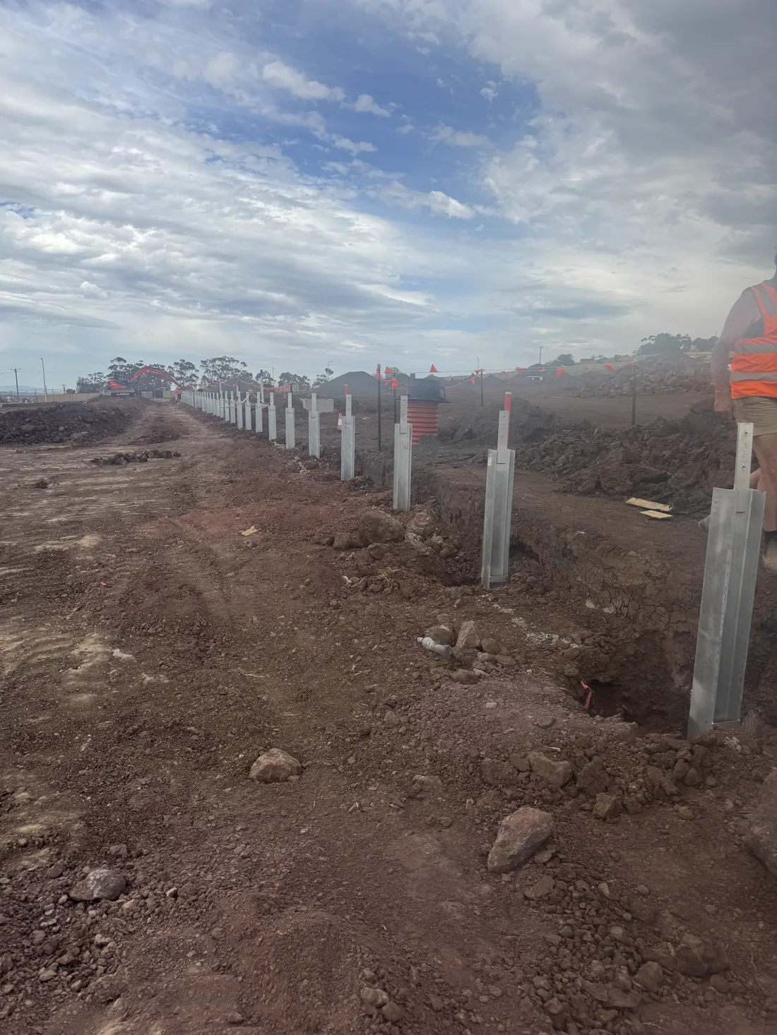 Commercial sleeper retaining wall run